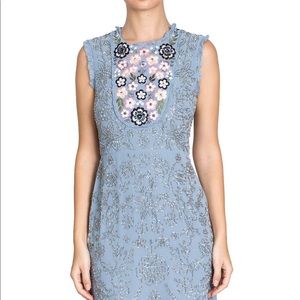 Needle & Thread Folk Bib A-Line Dress